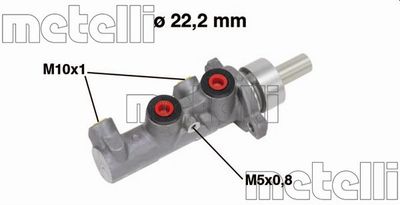 Brake Master Cylinder METELLI 05-0670