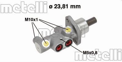 Brake Master Cylinder METELLI 05-0704