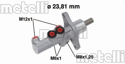Brake Master Cylinder METELLI 05-0719