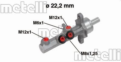Brake Master Cylinder METELLI 05-0721