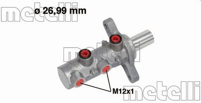 Brake Master Cylinder METELLI 05-0729