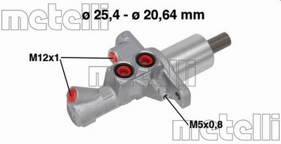 Brake Master Cylinder METELLI 05-0748