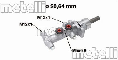 Brake Master Cylinder METELLI 05-0768