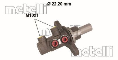 Brake Master Cylinder METELLI 05-0838