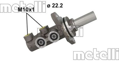 Brake Master Cylinder METELLI 05-1163