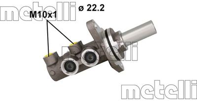 Brake Master Cylinder METELLI 05-1165