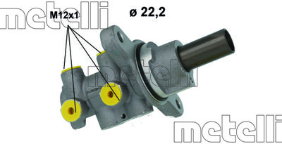 Brake Master Cylinder METELLI 05-1214