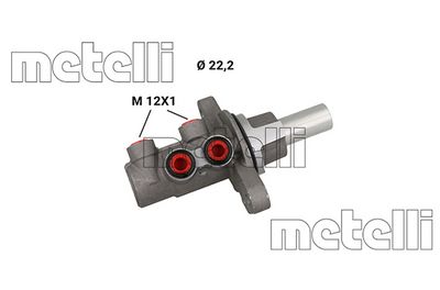Brake Master Cylinder METELLI 05-1255