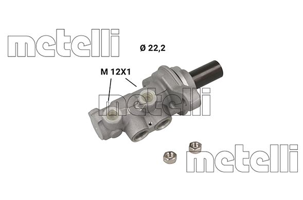 METELLI 05-1280 Brake Master Cylinder
