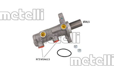 Brake Master Cylinder METELLI 05-1283