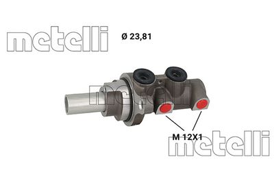 Brake Master Cylinder METELLI 05-1287