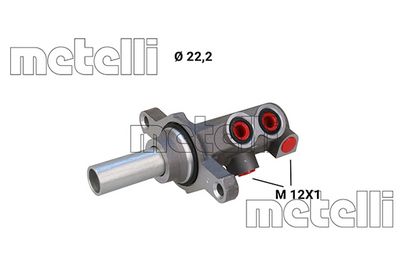 Brake Master Cylinder METELLI 05-1296