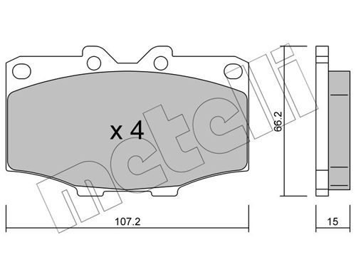 METELLI 22-0109-0 Brake Pad Set, disc brake