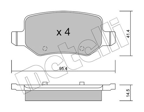 METELLI 22-0565-0 Brake Pad Set, disc brake