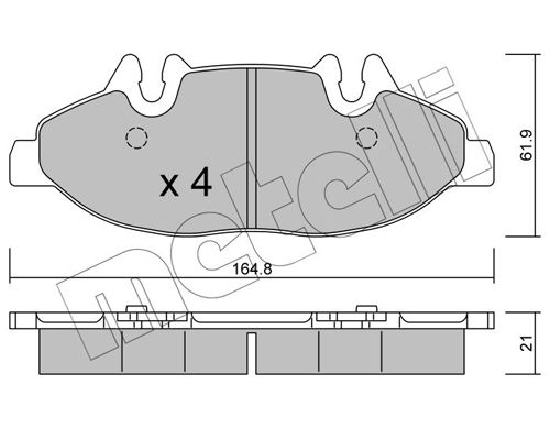 METELLI 22-0575-0 Brake Pad Set, disc brake