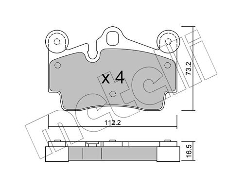 METELLI 22-0655-0 Brake Pad Set, disc brake