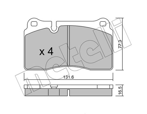 METELLI 22-0659-0 Brake Pad Set, disc brake