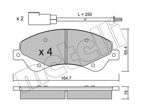 METELLI 22-0679-0 Brake Pad Set, disc brake