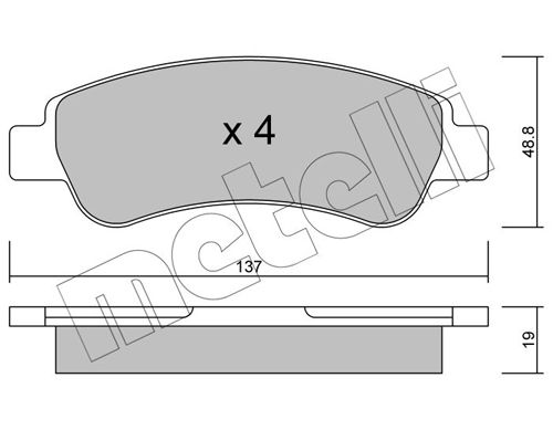 METELLI 22-0710-0 Brake Pad Set, disc brake