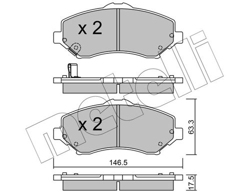 METELLI 22-0862-0 Brake Pad Set, disc brake