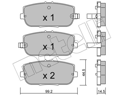 METELLI 22-0871-0 Brake Pad Set, disc brake