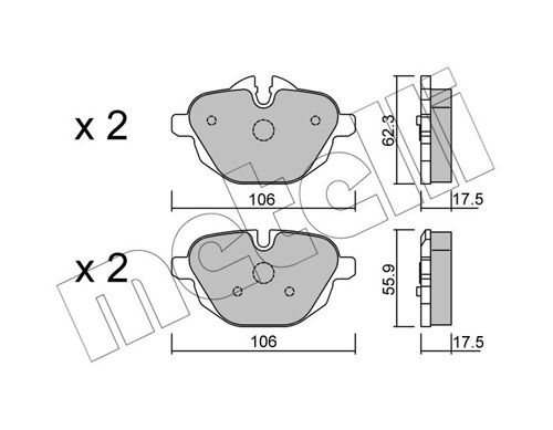 METELLI 22-0920-0 Brake Pad Set, disc brake