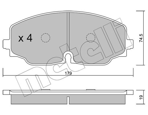 METELLI 22-1171-0 Brake Pad Set, disc brake