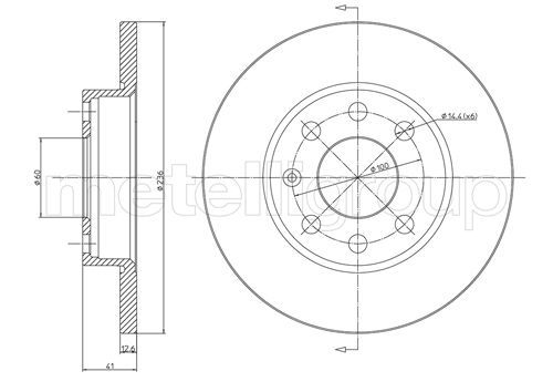 METELLI 23-0080 Brake Disc