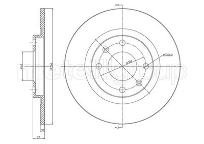 Brake Disc METELLI 23-0097