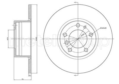 Brake Disc METELLI 23-0187