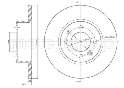 METELLI 23-0218 Brake Disc