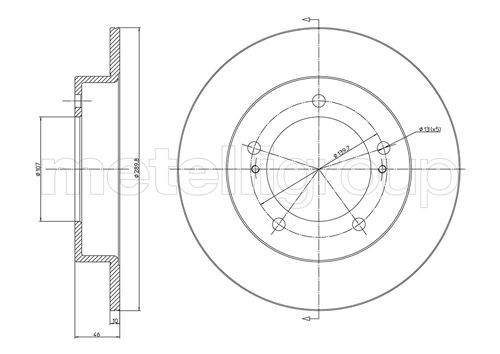 METELLI 23-0221 Brake Disc