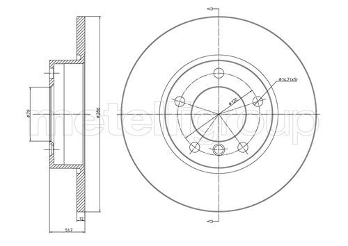 METELLI 23-0227C Brake Disc
