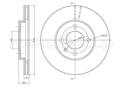 METELLI 23-0230C Brake Disc