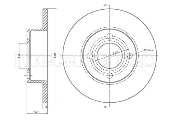 METELLI 23-0233 Brake Disc