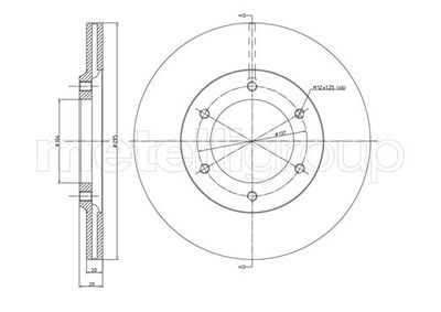 Brake Disc METELLI 23-0247