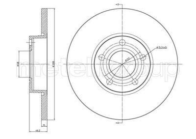 Brake Disc METELLI 23-0263