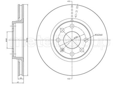 Brake Disc METELLI 23-0284