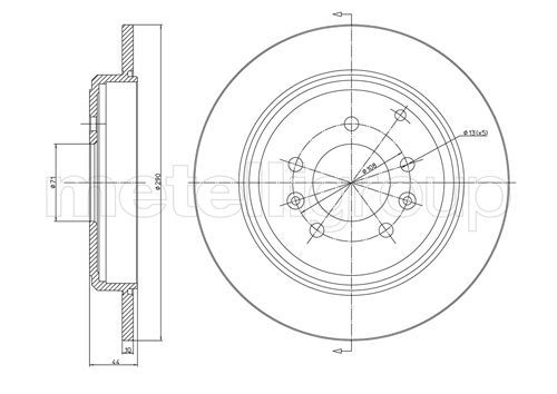 METELLI 23-0303 Brake Disc