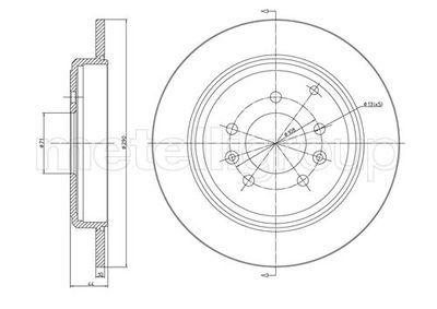 Brake Disc METELLI 23-0303