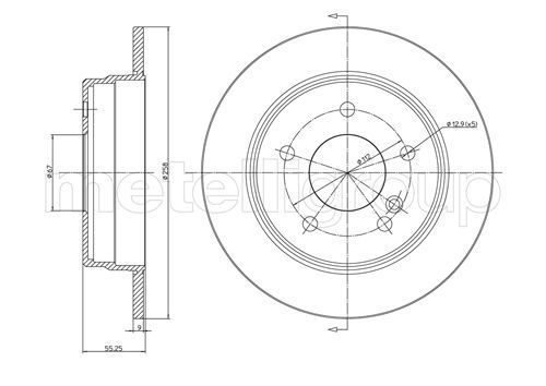 METELLI 23-0315C Brake Disc