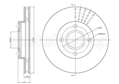 METELLI 23-0316 Brake Disc