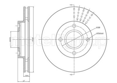 Brake Disc METELLI 23-0316