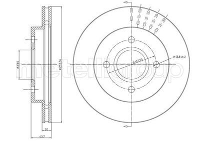 Brake Disc METELLI 23-0317