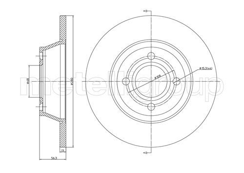 METELLI 23-0329 Brake Disc
