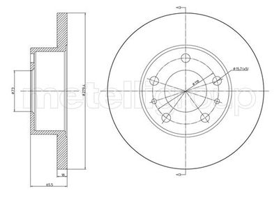 Brake Disc METELLI 23-0339