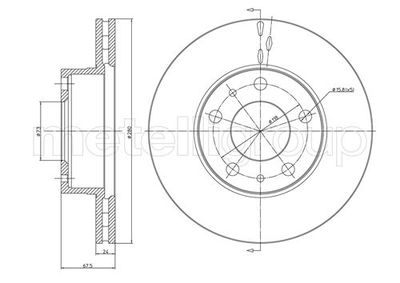 Brake Disc METELLI 23-0340