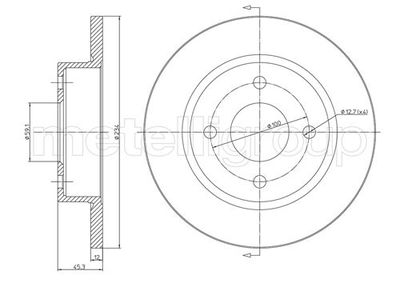 Brake Disc METELLI 23-0348