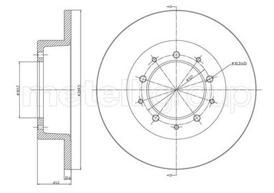 Brake Disc METELLI 23-0359