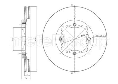 Brake Disc METELLI 23-0360